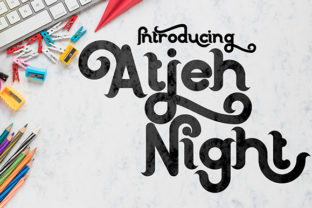 Atjeh Night: A Bold Display Font with Edge