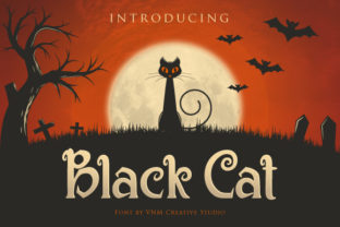 Black Cat: Spooky, Fun & Cute Halloween Font