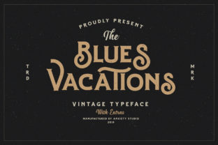 Blues Vacations: Vintage Charm for Standout Design