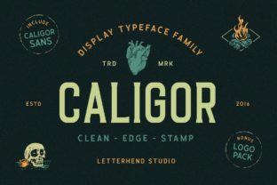 Caligor: A Display Font Family Built for Crafting with Purpose