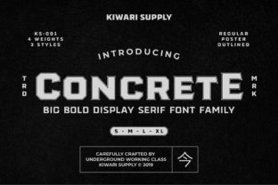 Concrete: A Display Font Family Built for Impact and Clarity