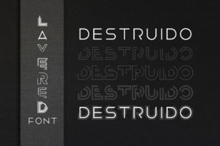 Destruido: A Bold Display Font for Strategic Visual Impact