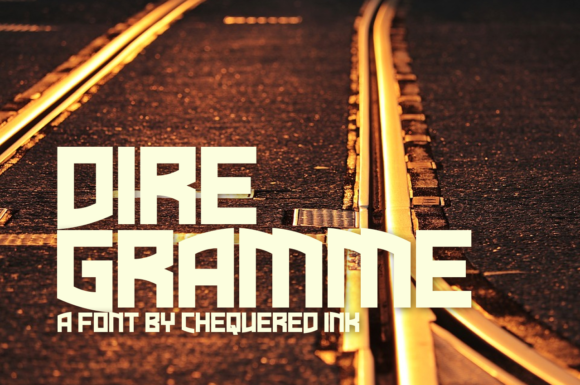 Dire Gramme: A Bold Display Font for Impactful Design