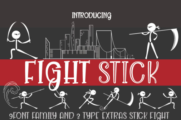 Fight Stick Family: Bold Display Fonts for Impact