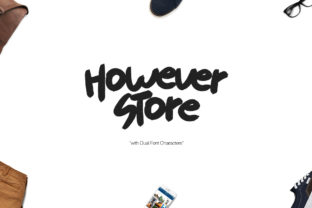 However Store: A Sweet and Simple Display Font with a Cool Twist