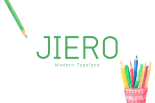 Jiero: A Modern Display Font for Clear, Confident Communication