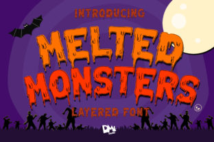 Melted Monster Font: The Spooky, Fun Display Typeface That Elevates Halloween Design