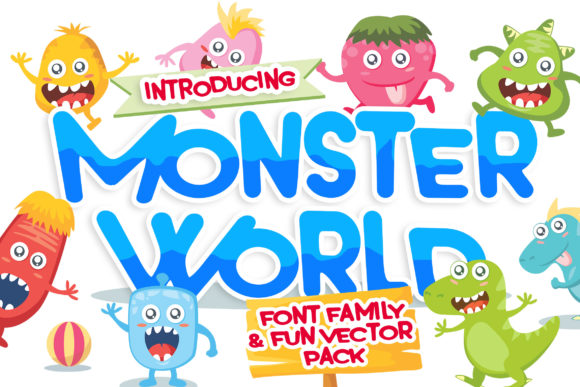 Monster World: A Playful, Versatile Font for Lighthearted Design Projects