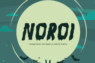 Noroi: A Vintage Horror Font That Bleeds Character