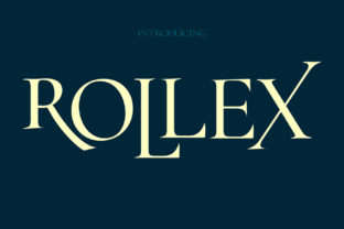 Rollex: An Elegant Display Font for Purposeful Design Decisions